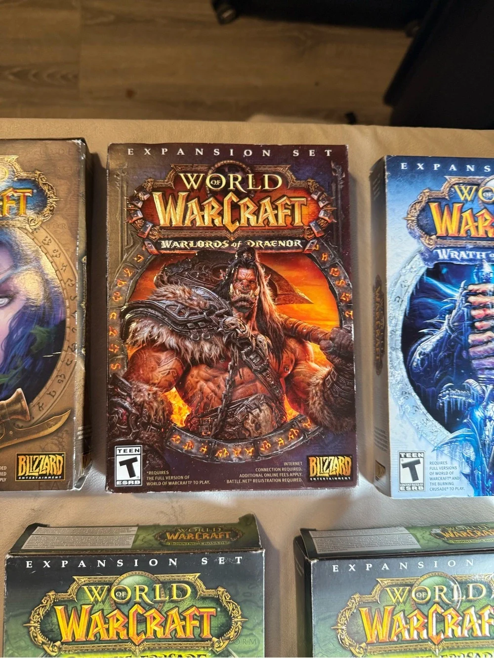 World of Warcraft PC lot. All disks, manuals, materials included.